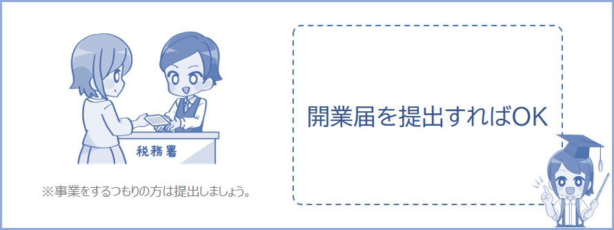 個人事業主になるには開業届を提出する