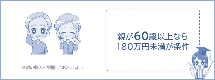 60歳以上で社会保険の扶養に入るなら年収180万円未満が条件