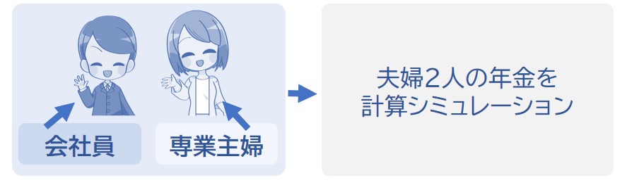 会社員と専業主婦の場合で年金をシミュレーション