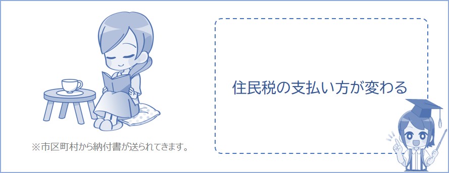 退職後にしばらくゆっくりするつもりの場合、住民税の支払い方が変わったりする
