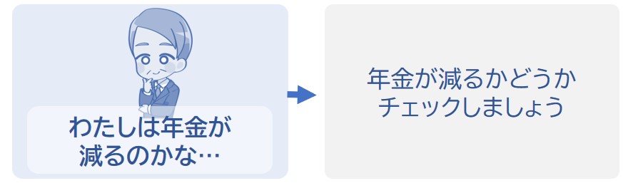 年金が減るかどうか計算してチェックしましょう