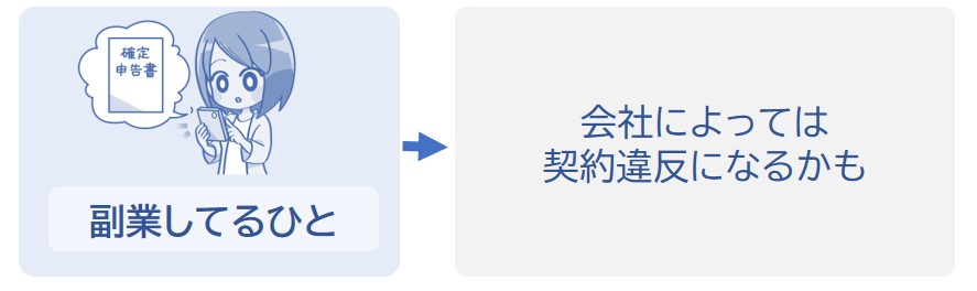 会社によっては契約違反になるので注意