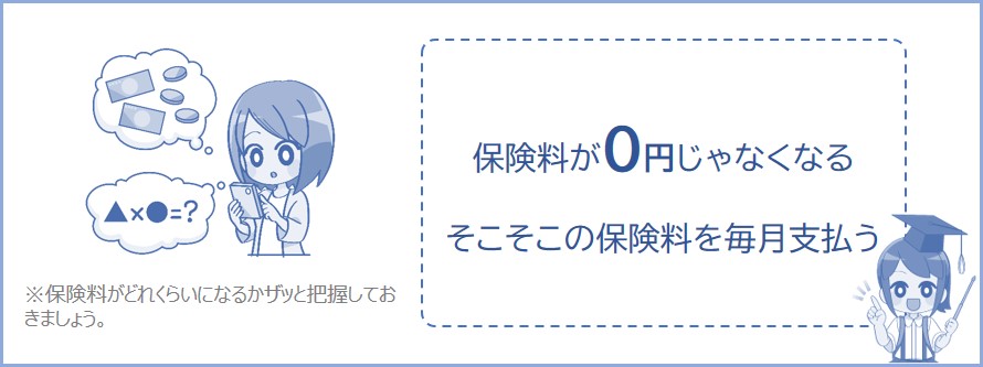 保険料が0円じゃなくなる