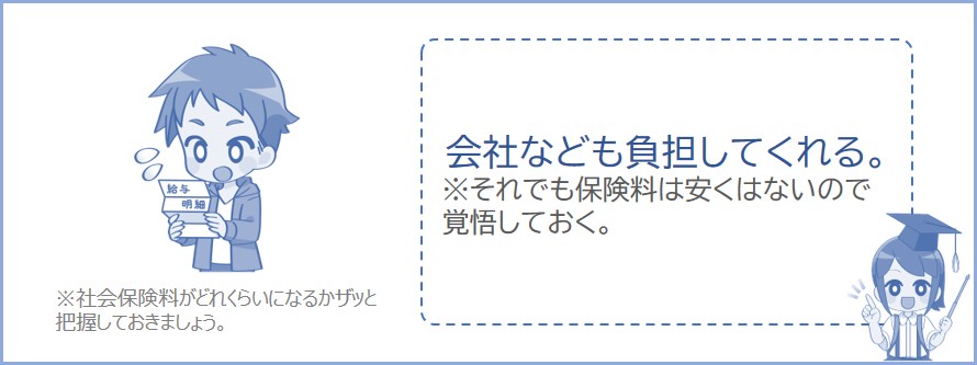 社会保険料はそれなりの金額になる