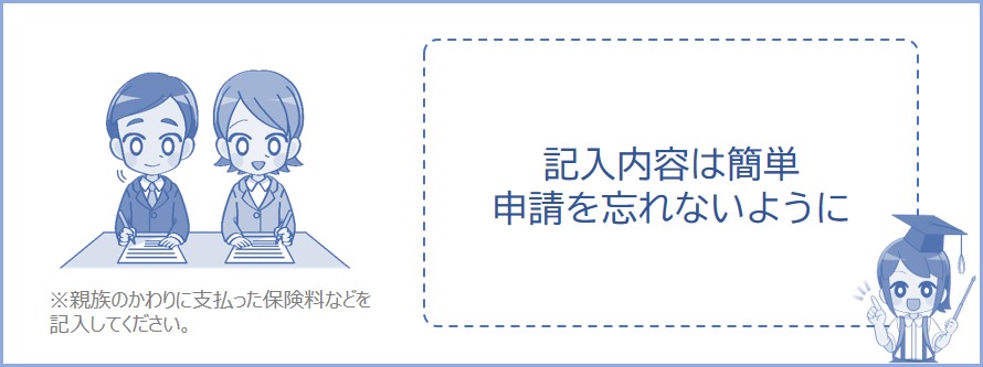 社会保険料控除は申請が必要になる