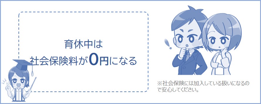 育休中は社会保険料が0円になる