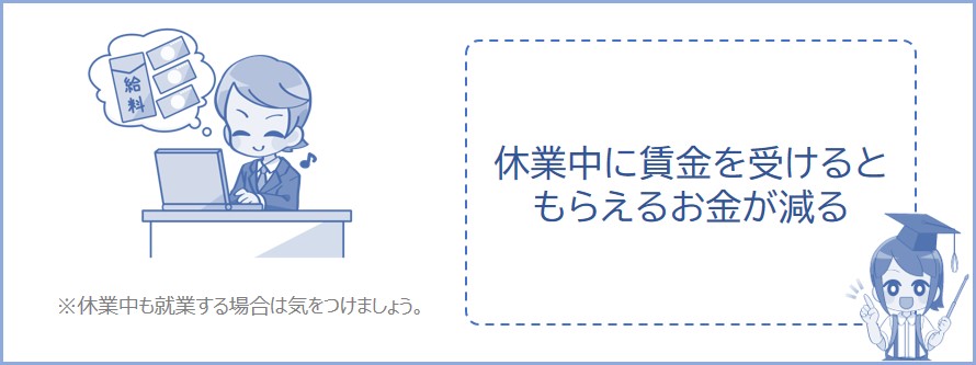賃金の金額によっては給付金が減ってしまう