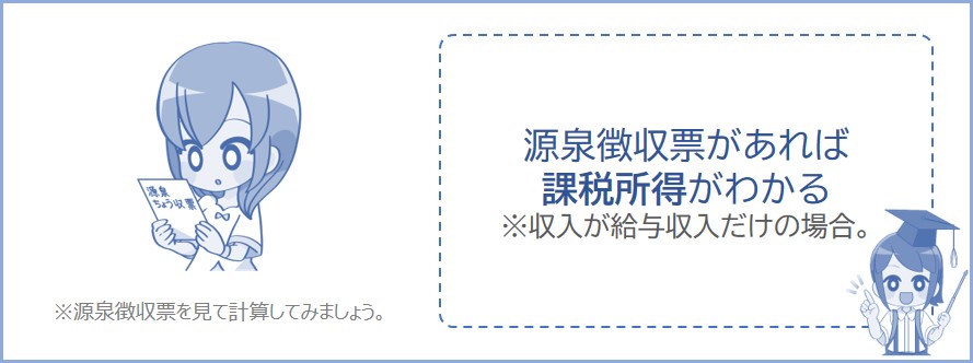 源泉徴収票から課税所得を計算